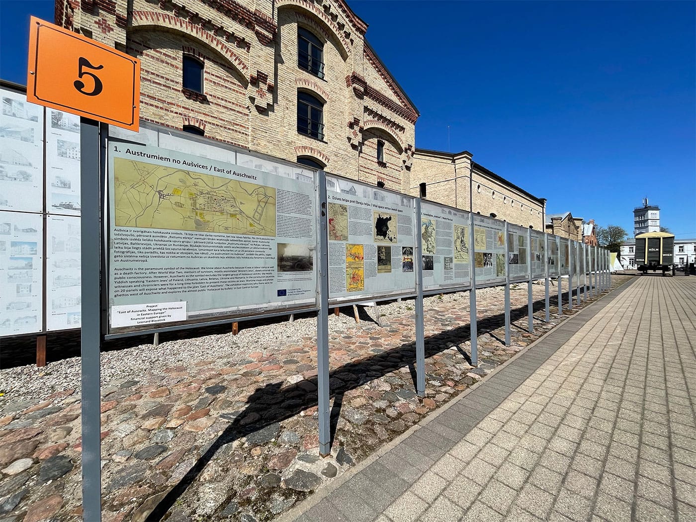 Exhibit sharing the history of the Riga Ghetto.