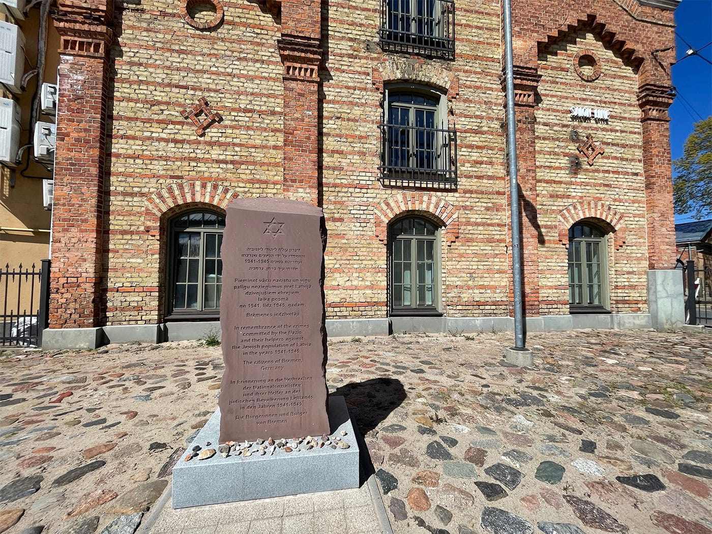 Memorial to the Latvian Jews.