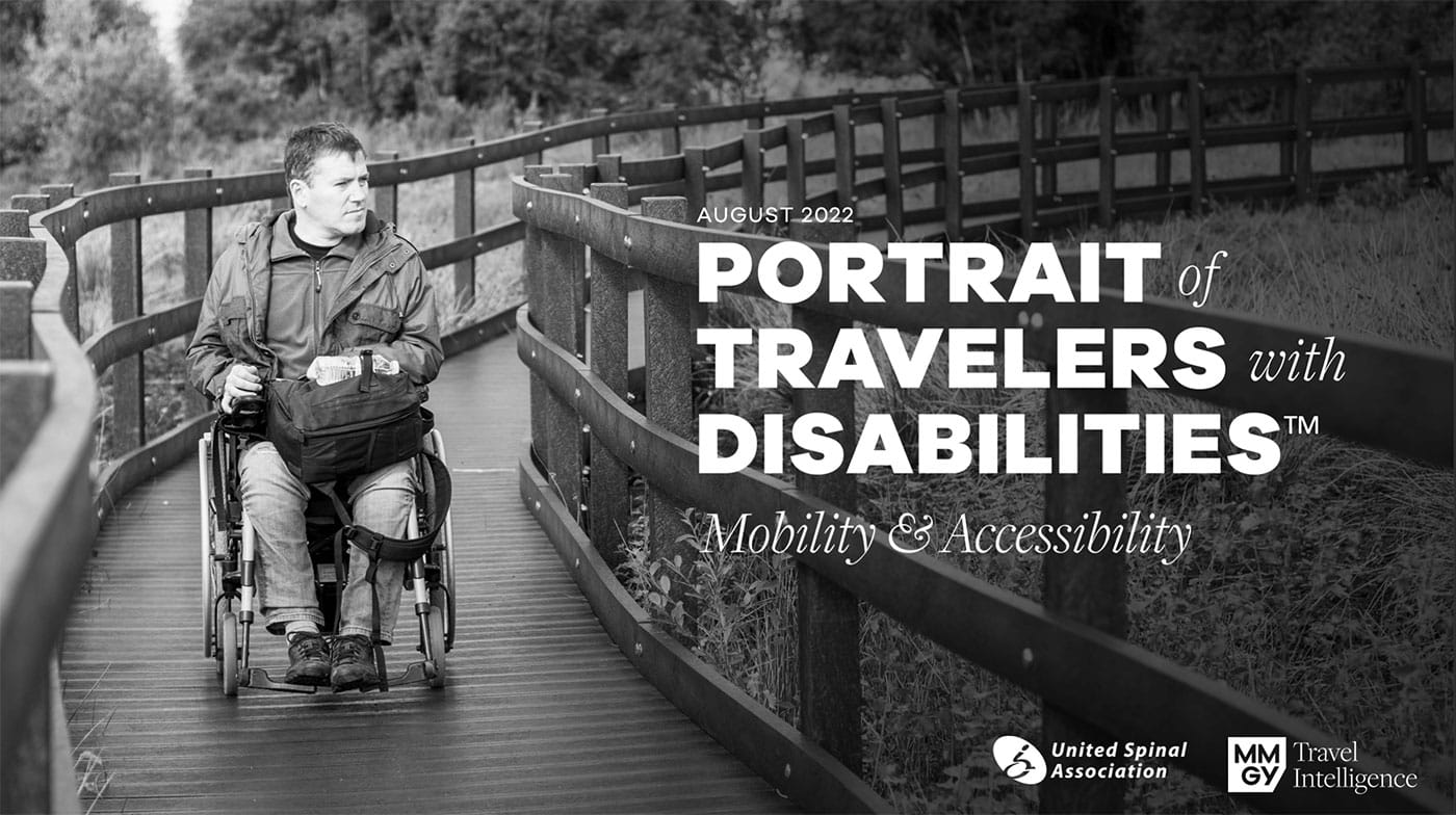 Cover page of travelers with disabilities study report.