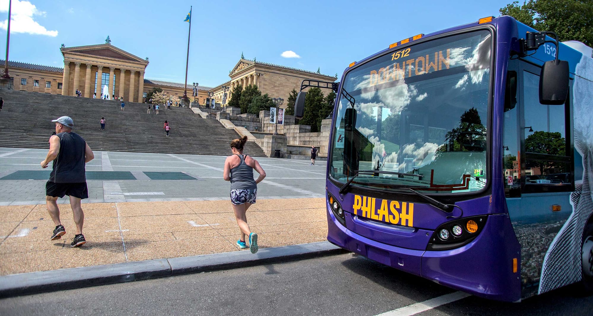 Wheelchair accessible city bus in Philadelphia