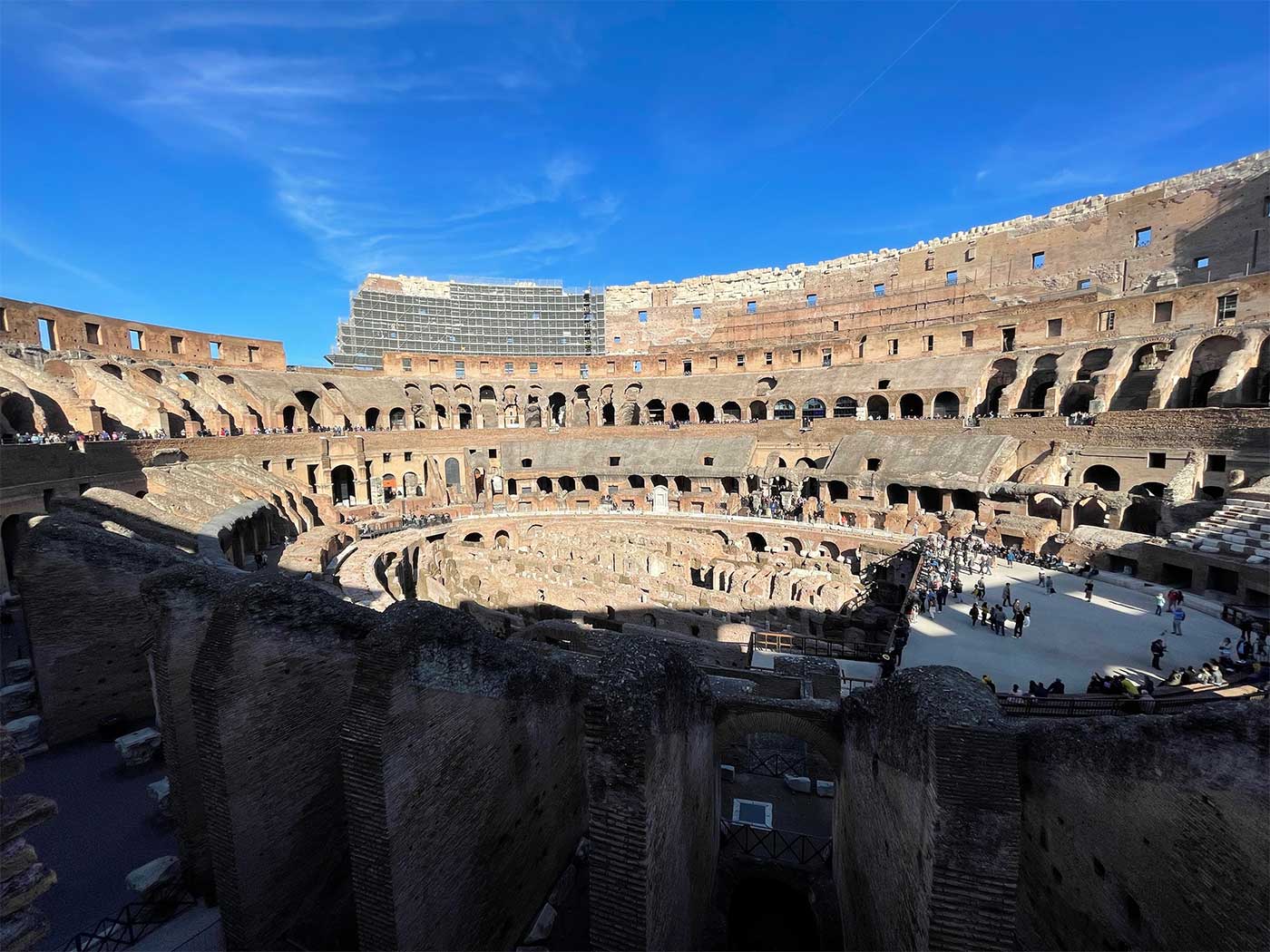 View of the arena.