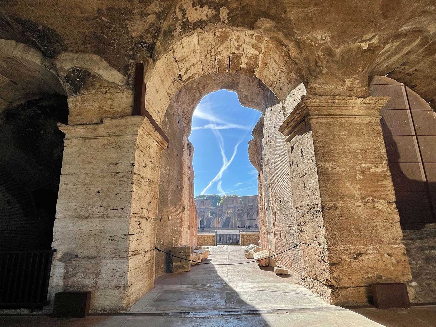 Beautiful vista through an arch.