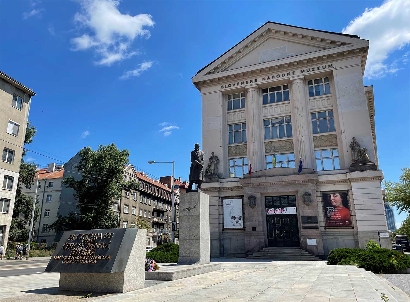 Exterior of museum building.