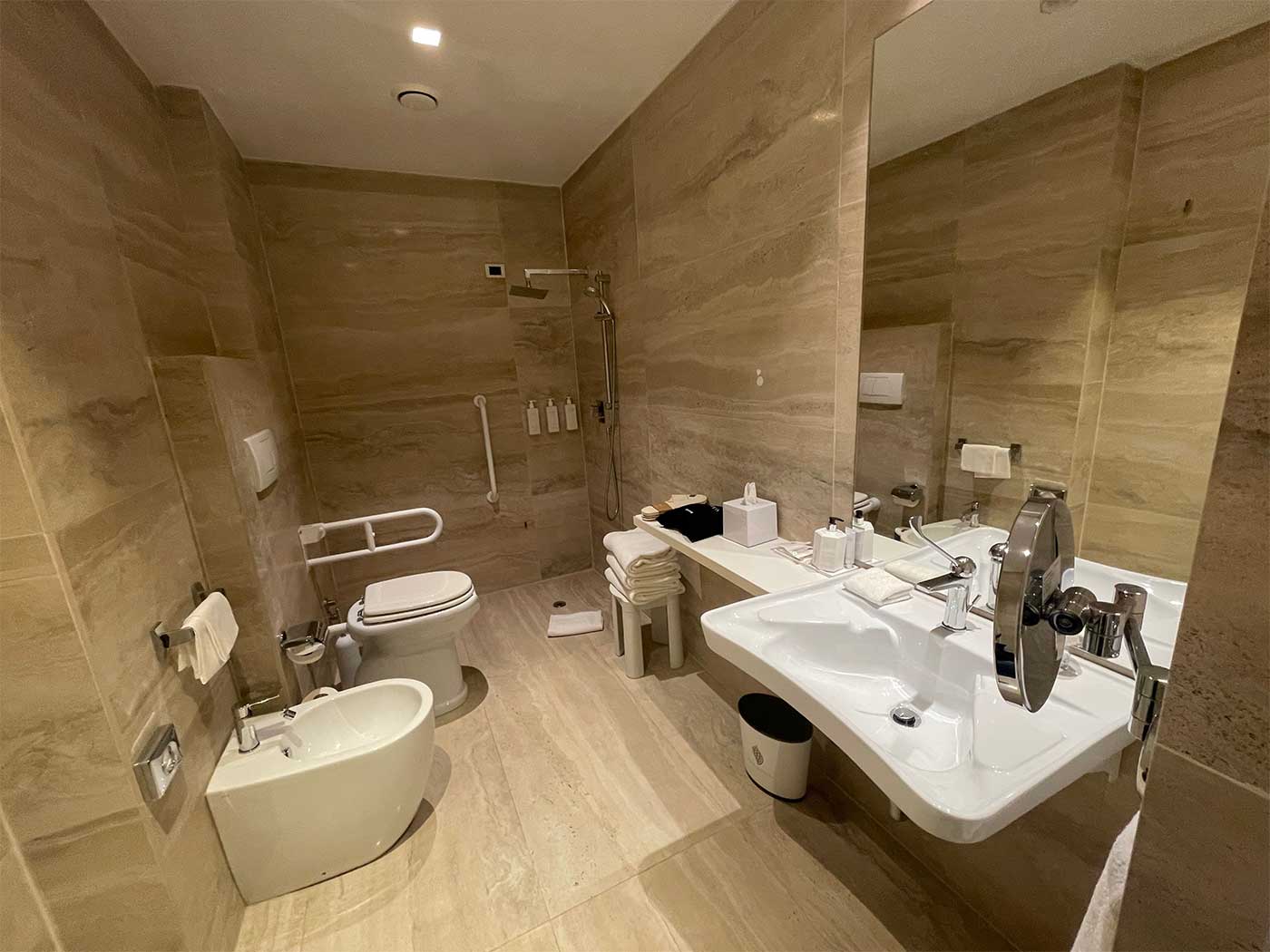 Accessible bathroom.