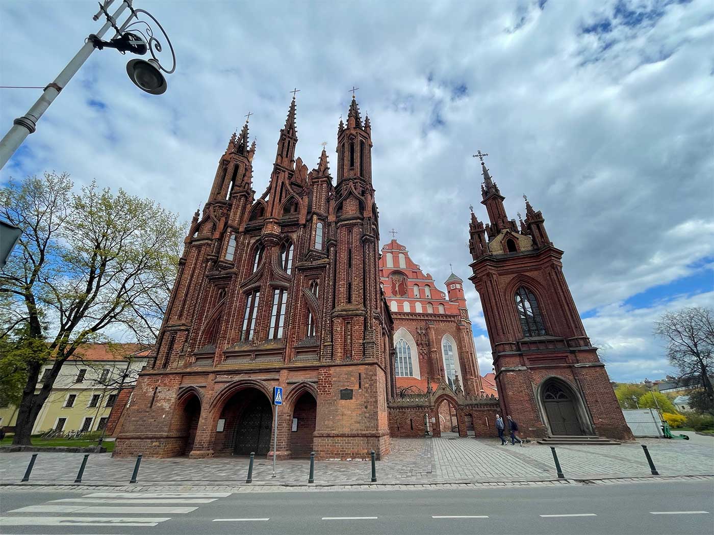 Imposing gothic style church.