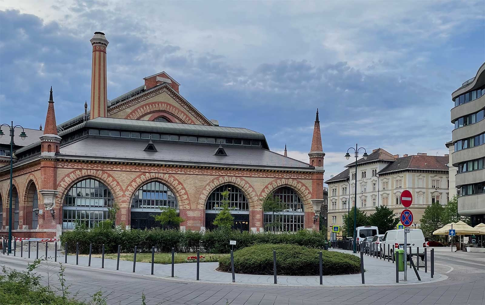 Exterior of Budapest Central Market Hall building.