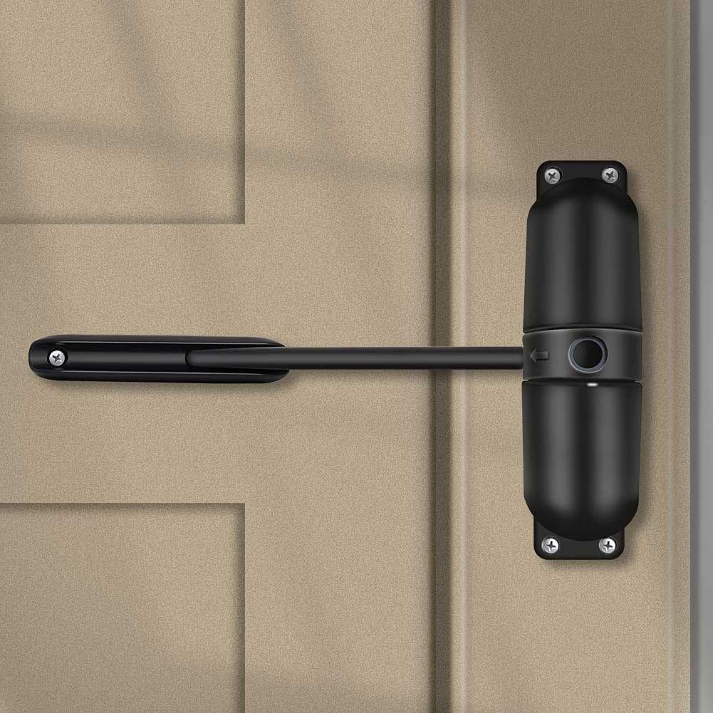 Spring door closer.