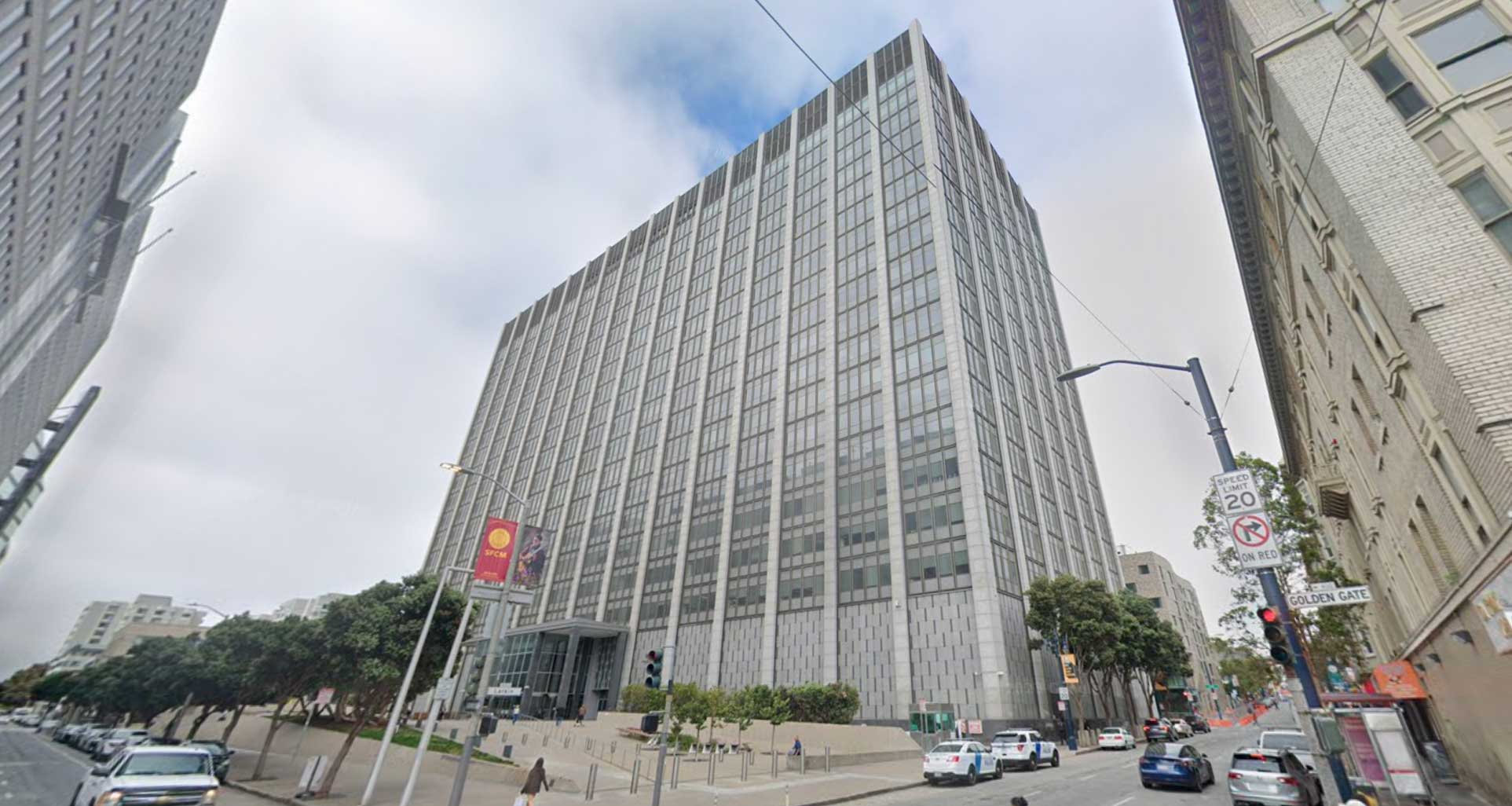 Federal courthouse in San Francisco, screenshot taken from Google maps.