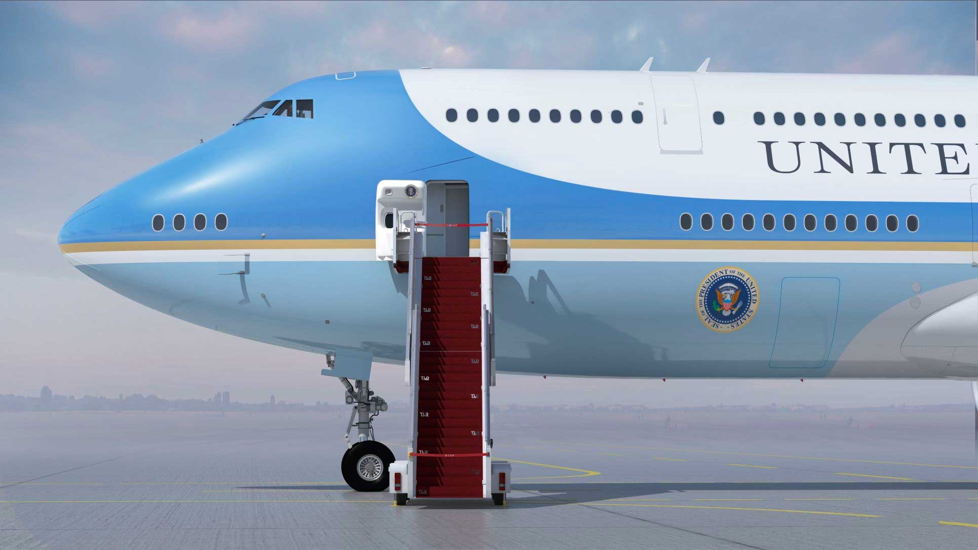 Nose of next generation Air Force One.