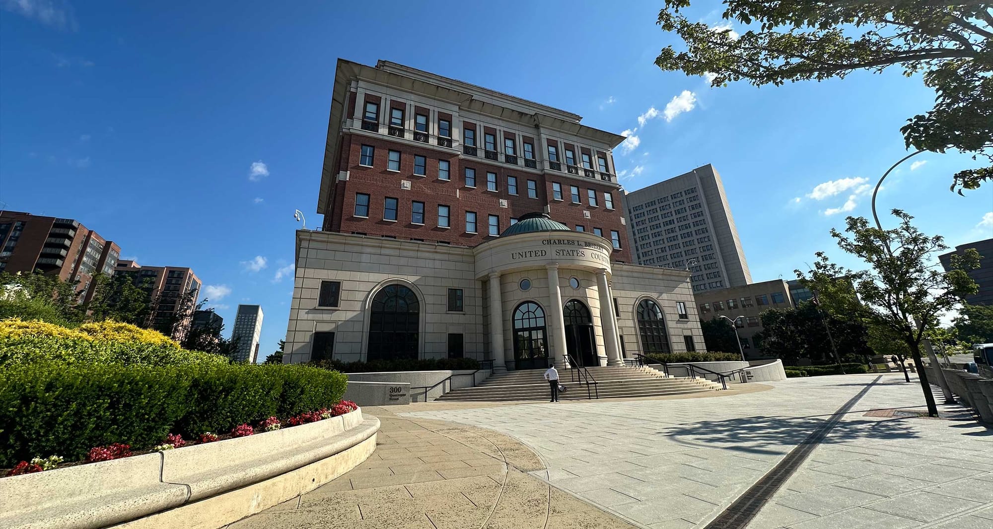 Exterior of federal courthouse.